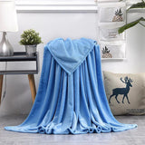 Queen size flannel single-layer blanket