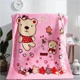 Super soft and thick double-layer printed embossed baby's blanket